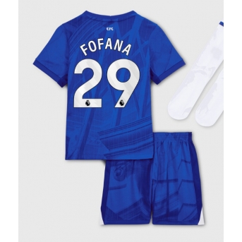 Billige Fotballdrakt Chelsea Wesley Fofana #29 Replika Hjemmedraktsett Barn 2025-26 Kortermet (med bukser)
